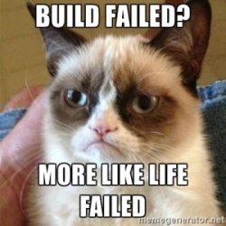 Build failed - Grumpy cat Build Failed - Grumpy cat